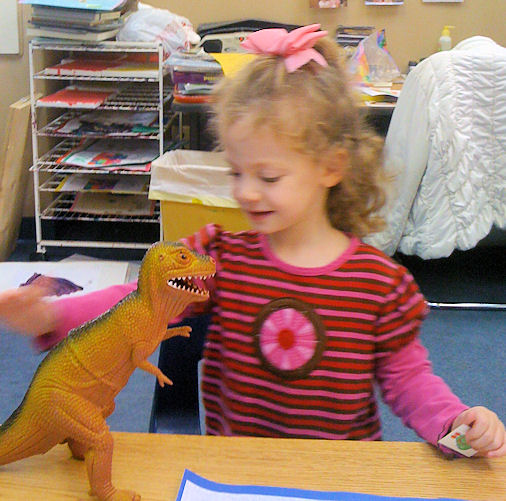 dino.jpg.... Lila is 3