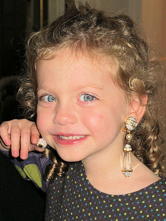 lilaearring.jpg.... Lila is 3